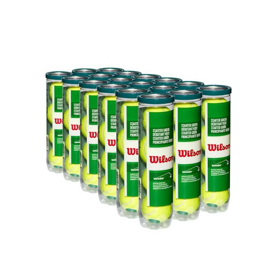 Wilson Tenis Topu Starter Green 4lü Çocuk 18 li Kutu Box