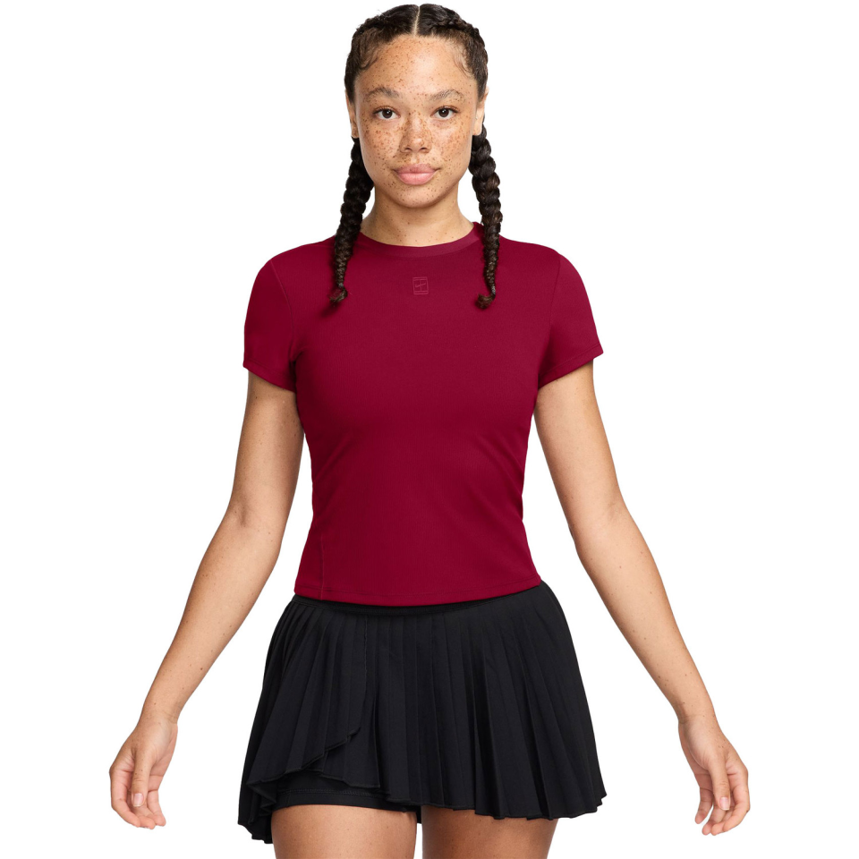 NikeCourt Advantage Dri-FIT Kısa Kollu Kadın Tenis Üstü