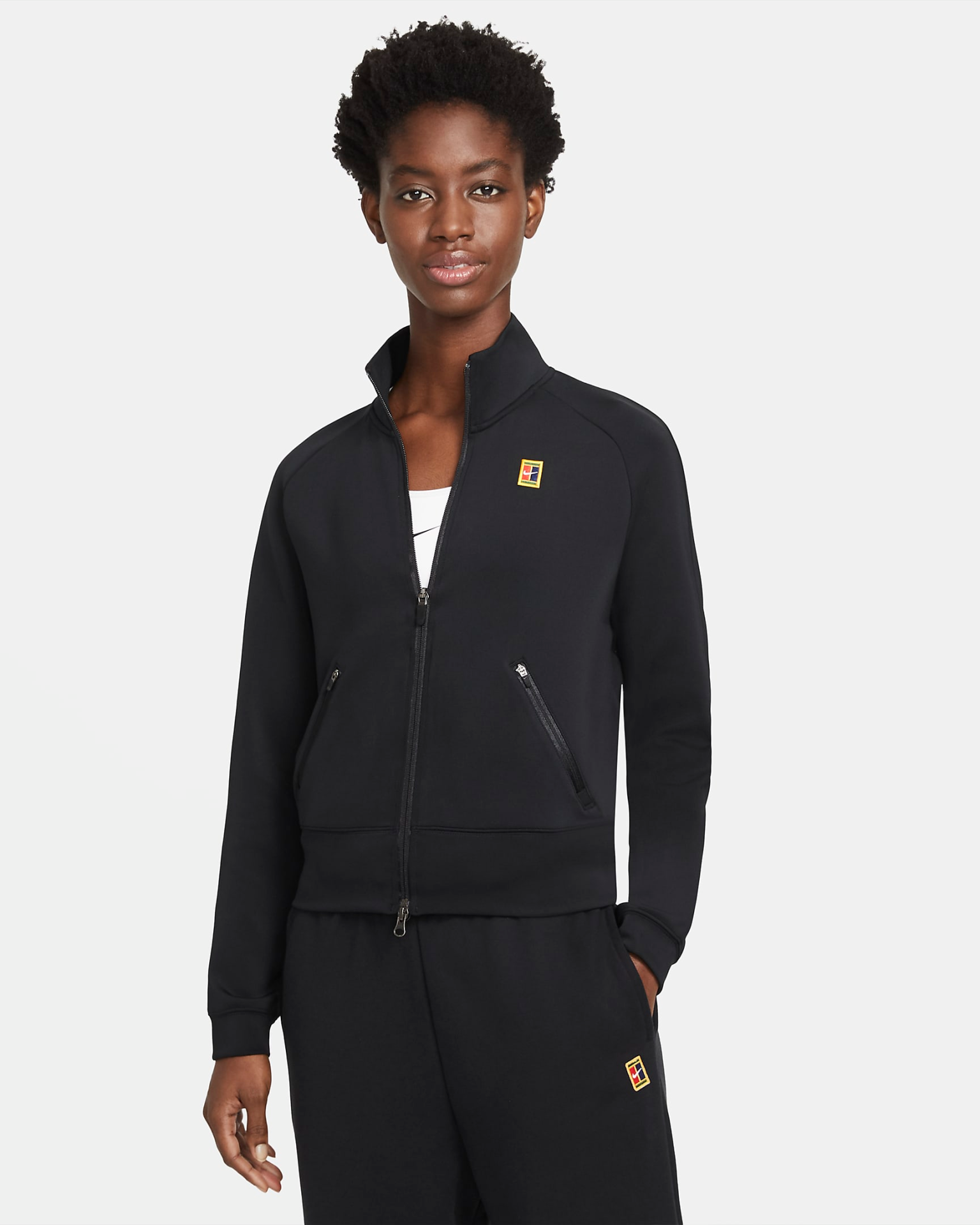 Nikecourt Tam Boy Fermuarlı Kadın Tenis Ceketi