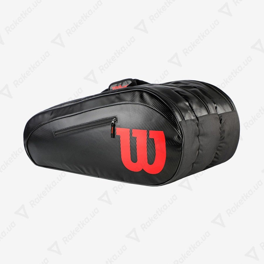 Wilson Elite Racket Bag 15 Pack Special Edition - Black, Red