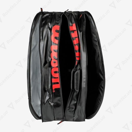 Wilson Elite Racket Bag 15 Pack Special Edition - Black, Red