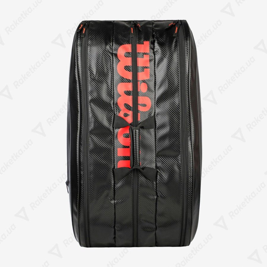 Wilson Elite Racket Bag 15 Pack Special Edition - Black, Red