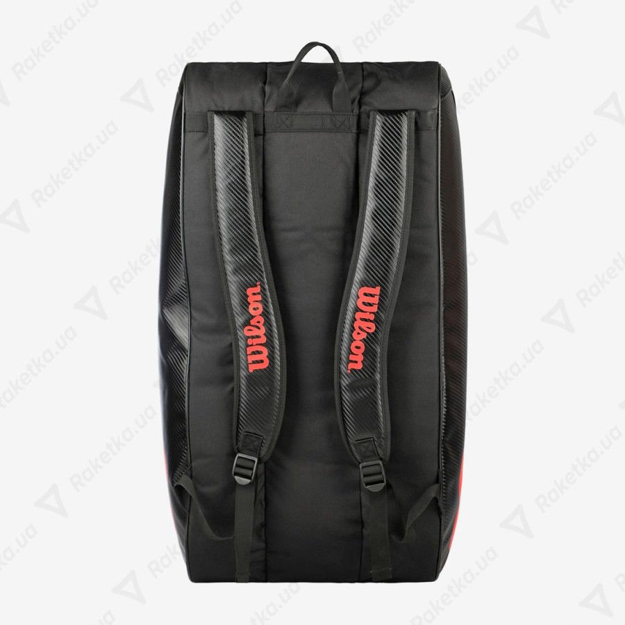 Wilson Elite Racket Bag 15 Pack Special Edition - Black, Red