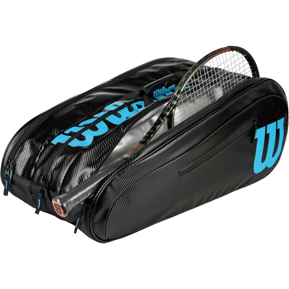 Wilson Elite Racket Bag 15 Pack Special Edition - Black, Blue