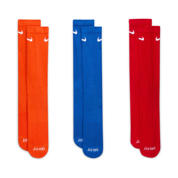 Nike Everyday Plus Cushioned Crew Antrenman Çorapları (3 Çift)