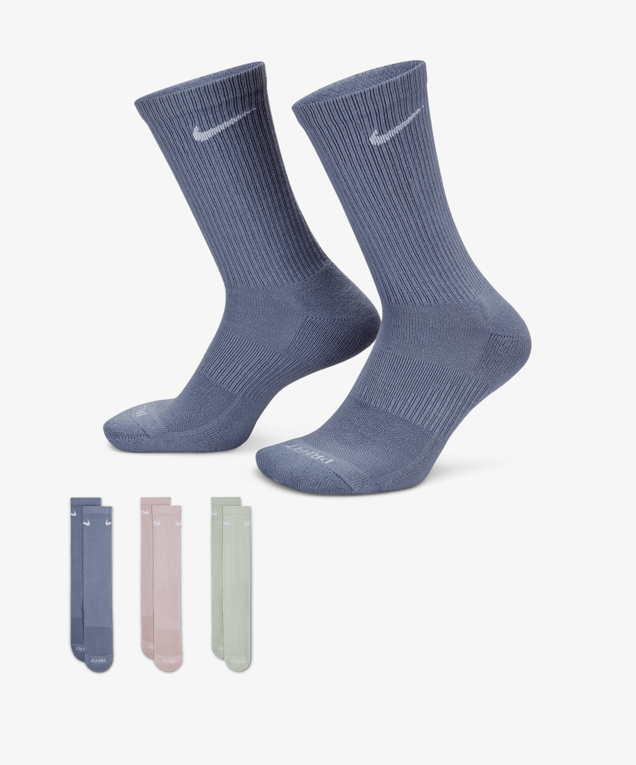 Nike Everyday Plus Cushioned Crew Antrenman Çorapları (3 Çift)
