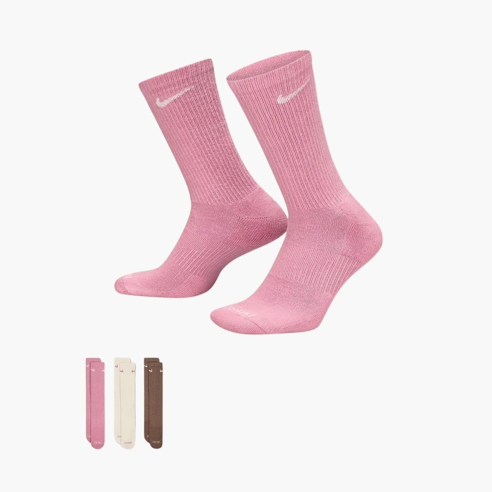 Nike Everyday Plus Cushioned Crew Antrenman Çorapları (3 Çift)