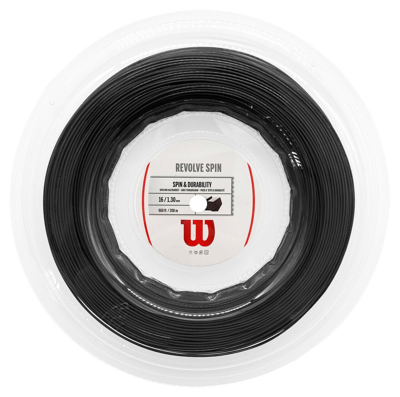 Wilson Revolve Spin&Durability  Siyah 1.30Mm 200M Rulo