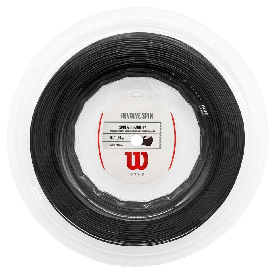 Wilson Revolve Spin&Durability  Siyah 1.30Mm 200M Rulo