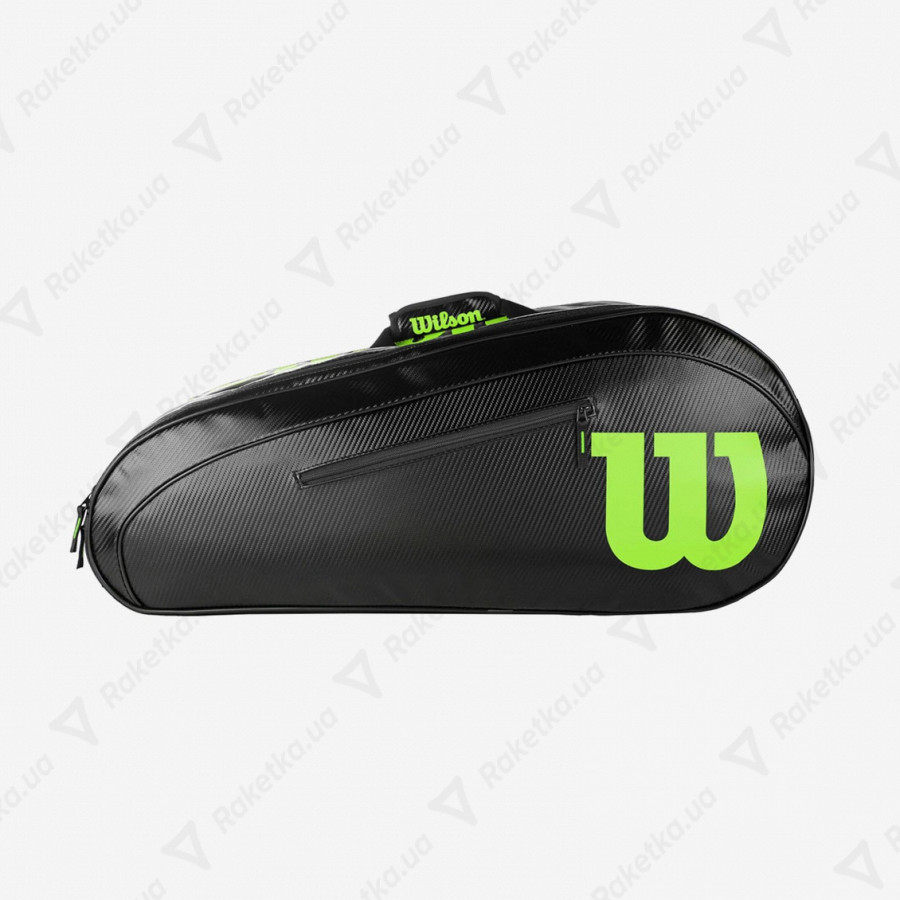 Wilson Elite Racket Bag 15 Pack Special Edition - Black, Green