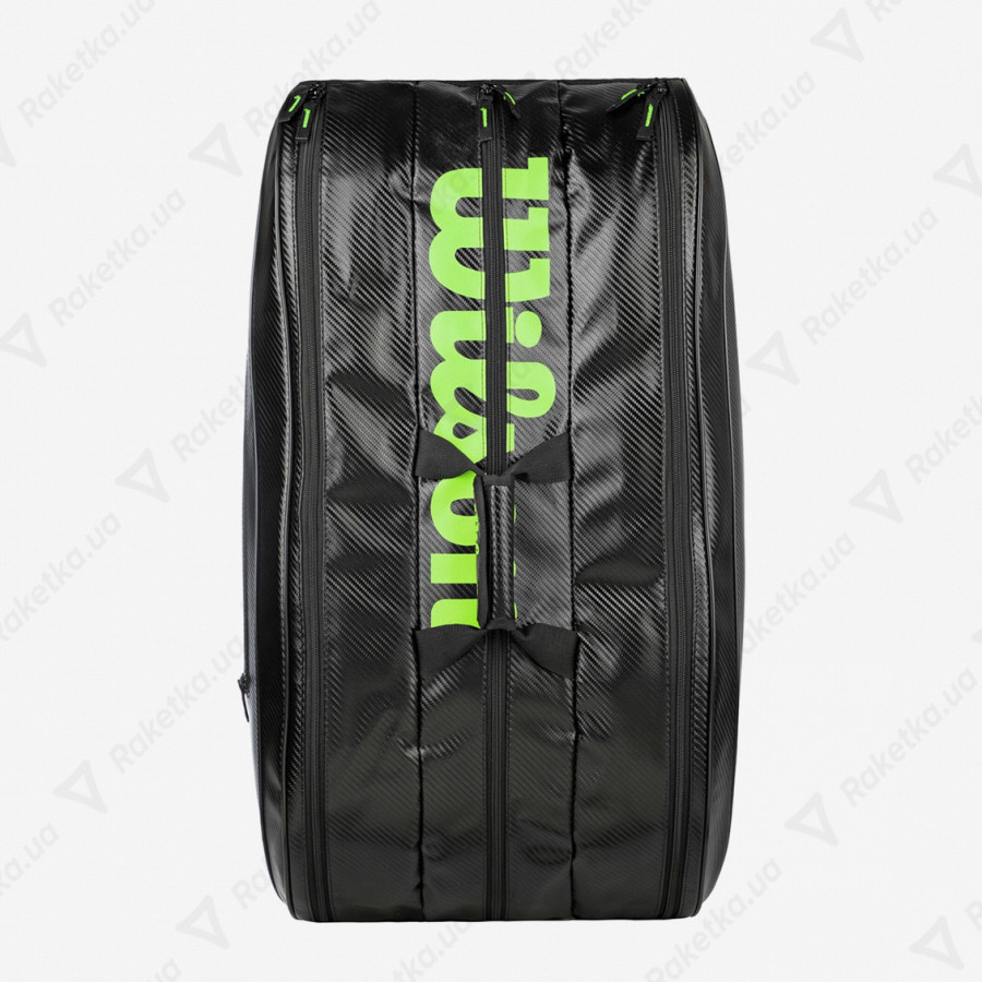 Wilson Elite Racket Bag 15 Pack Special Edition - Black, Green