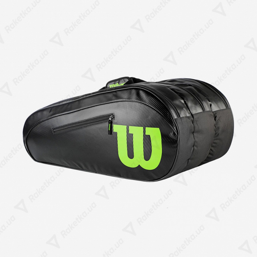 Wilson Elite Racket Bag 15 Pack Special Edition - Black, Green