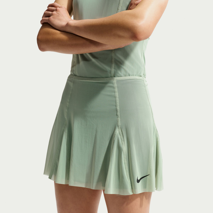 Nike Court Slam High-Rise Kadın Yeşil Tenis Eteği