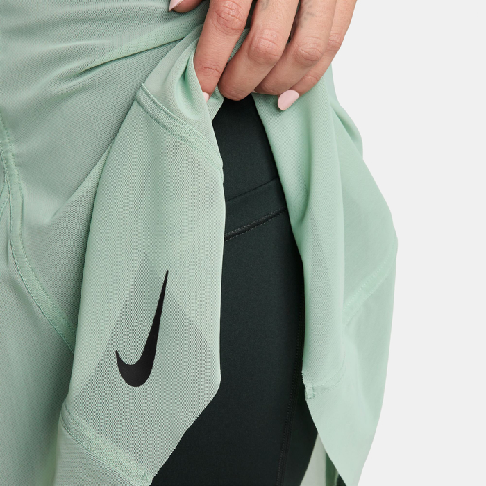 Nike Court Slam High-Rise Kadın Yeşil Tenis Eteği