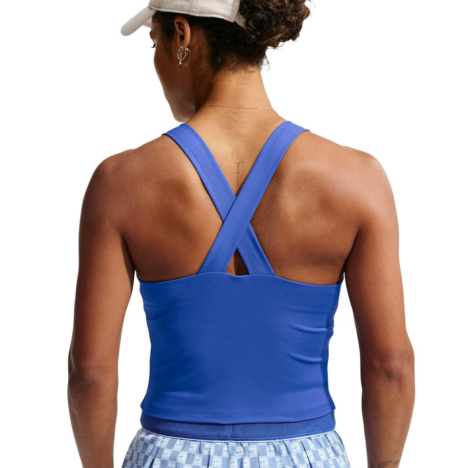 Nike Court Collection Dri-Fit Kadın Mavi Tenis Atleti