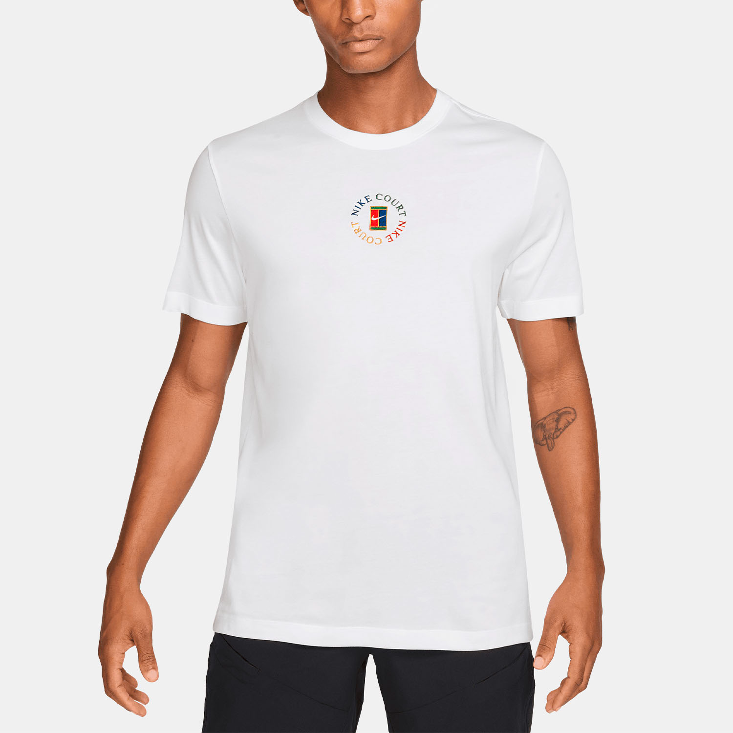 Nike Court Heritage Dri-Fit Erkek Beyaz Tenis