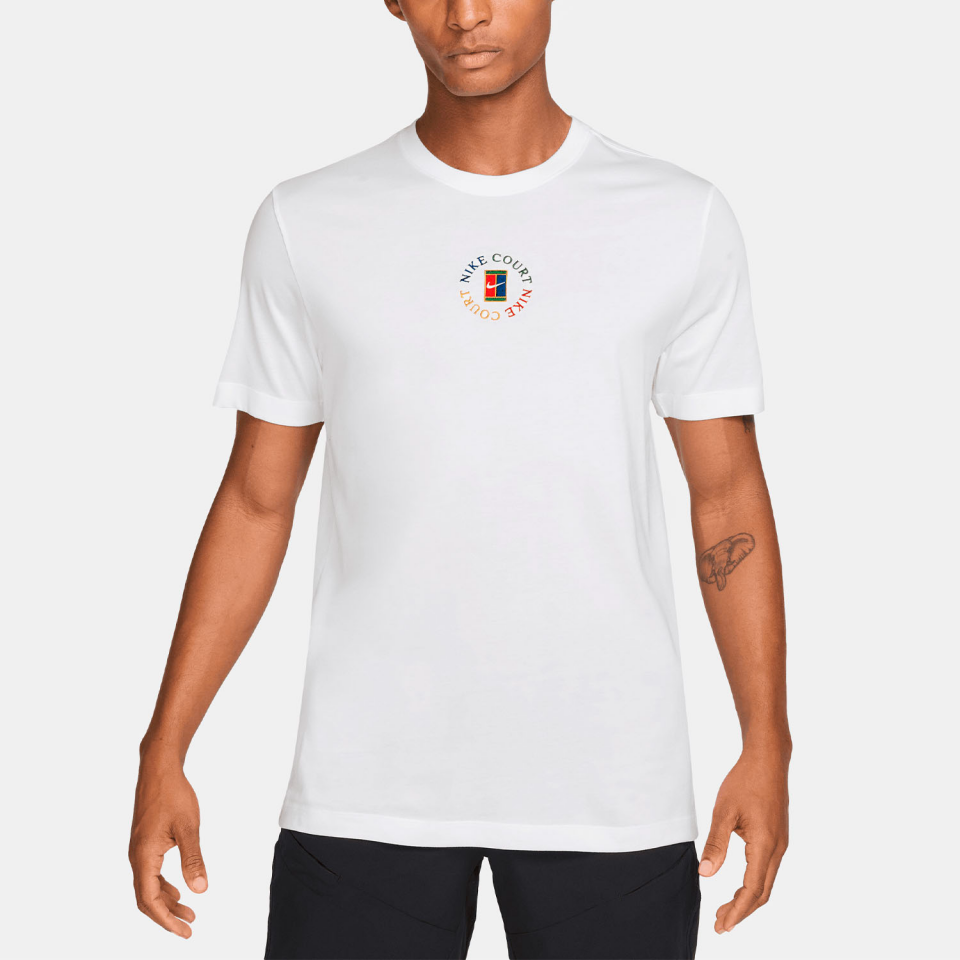 Nike Court Heritage Dri-Fit Erkek Beyaz Tenis