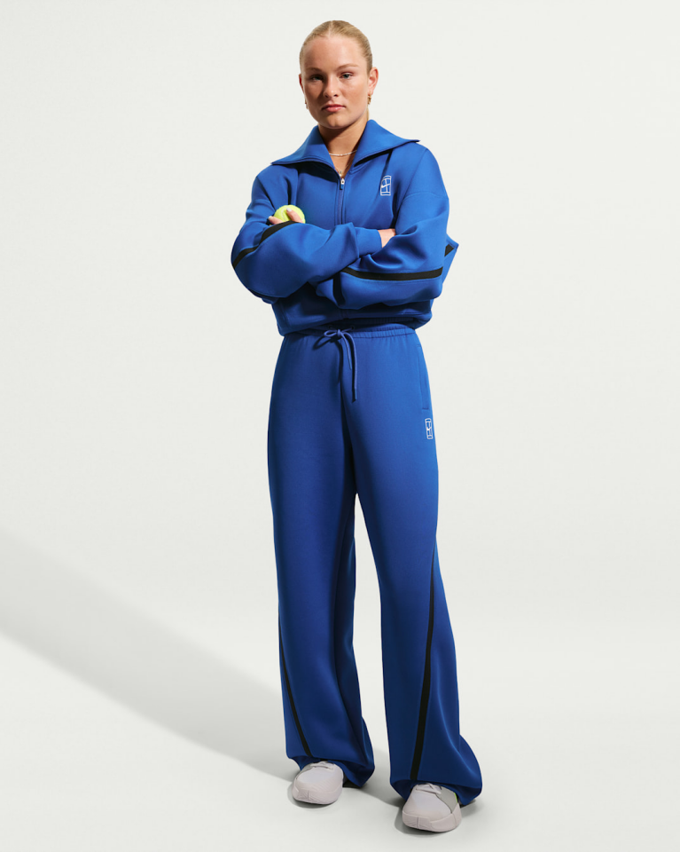 NikeCourt Advantage Dri-FIT Kadın Tenis Ceketi - Mavi