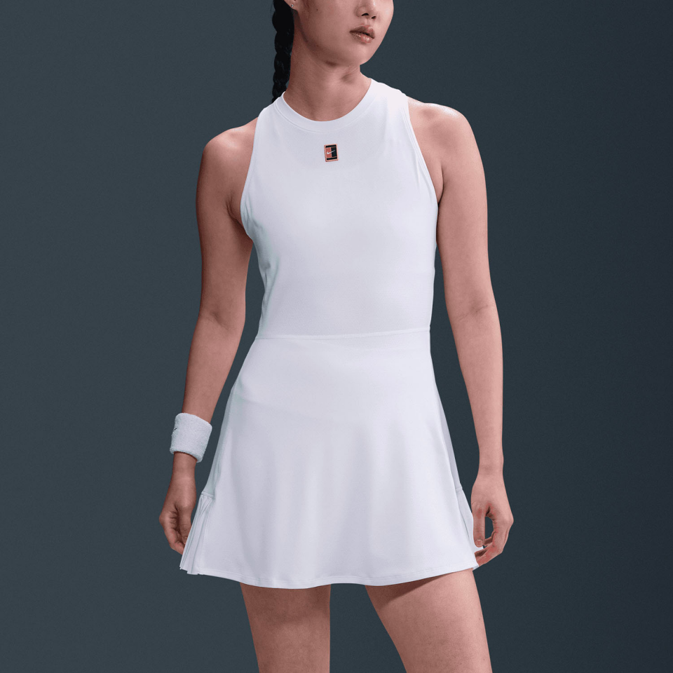 Nike Court Slam Kadın Beyaz Tenis Elbise