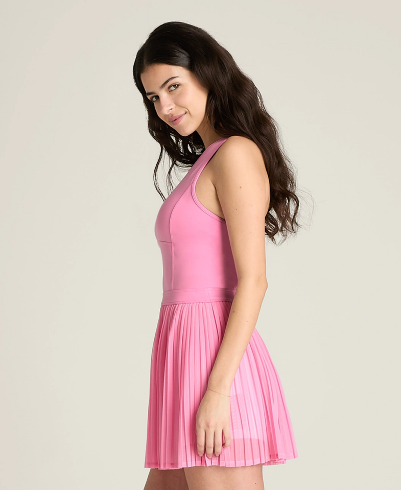 Wilson Pleated Mesh Dress