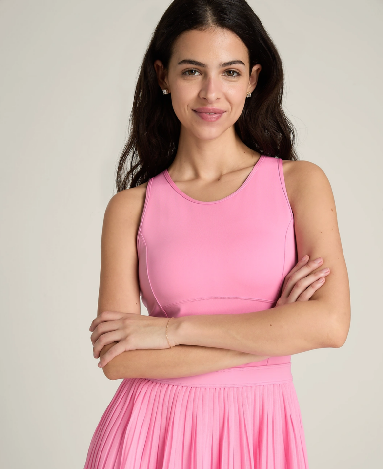 Wilson Pleated Mesh Dress