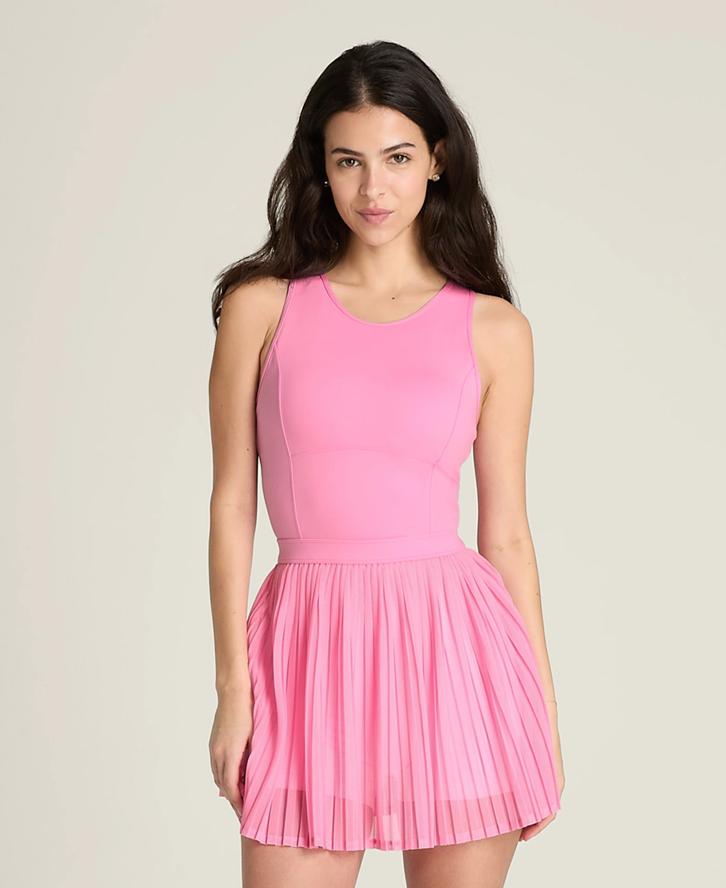 Wilson Pleated Mesh Dress