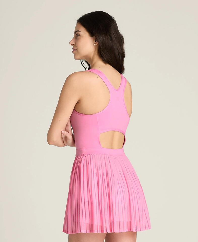 Wilson Pleated Mesh Dress