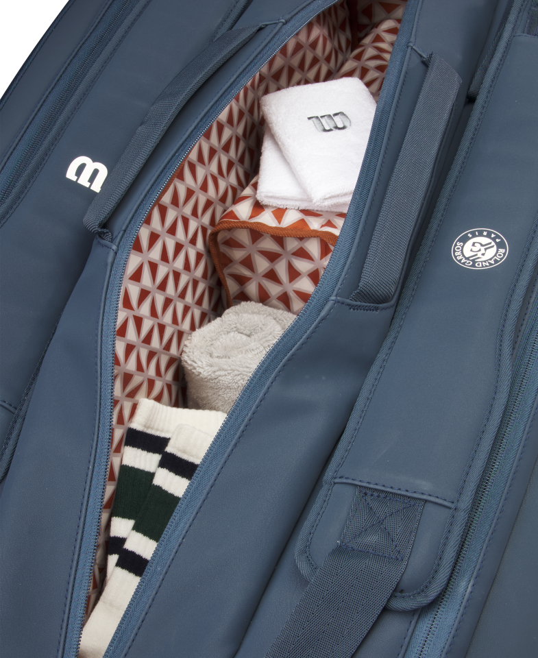 Wilson x Roland-Garros 2025 Session de Soirée Super Tour 15'li Raket Çantası