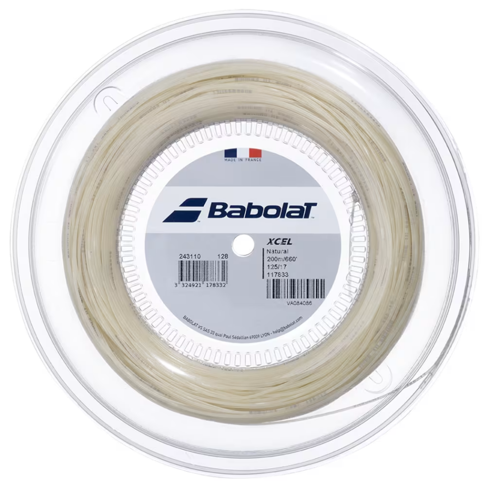 Babolat Xcel 1.25 Natural Renk 200m Rulo Kordaj