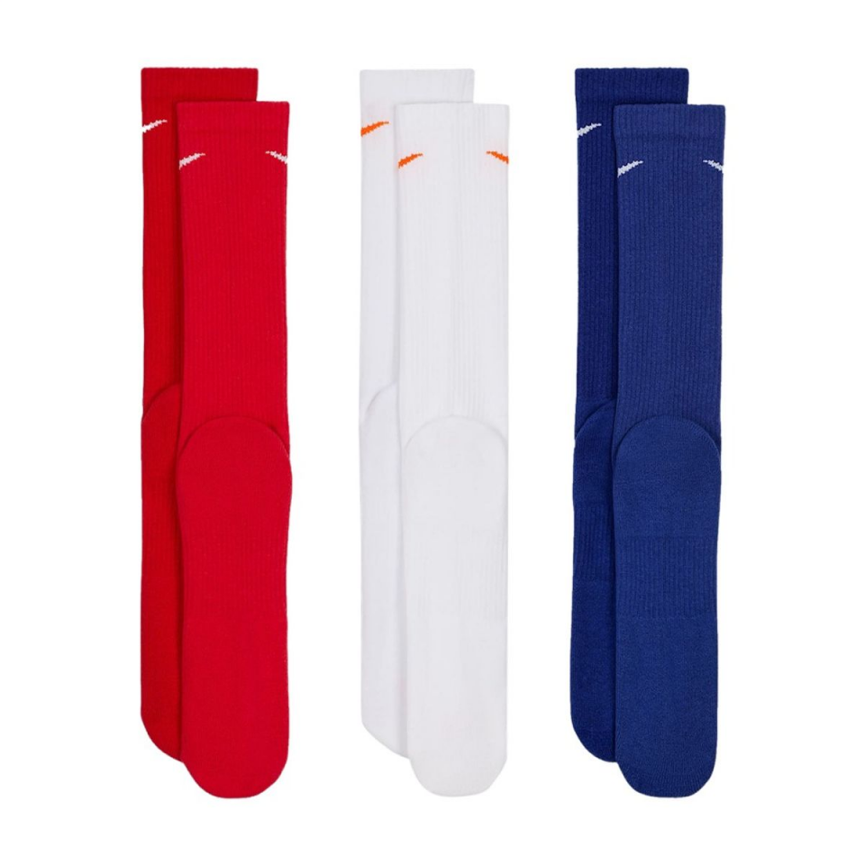 Nike Everyday Plus Cush Crew Unisex Renkli Çorap(3 ÇİFT)