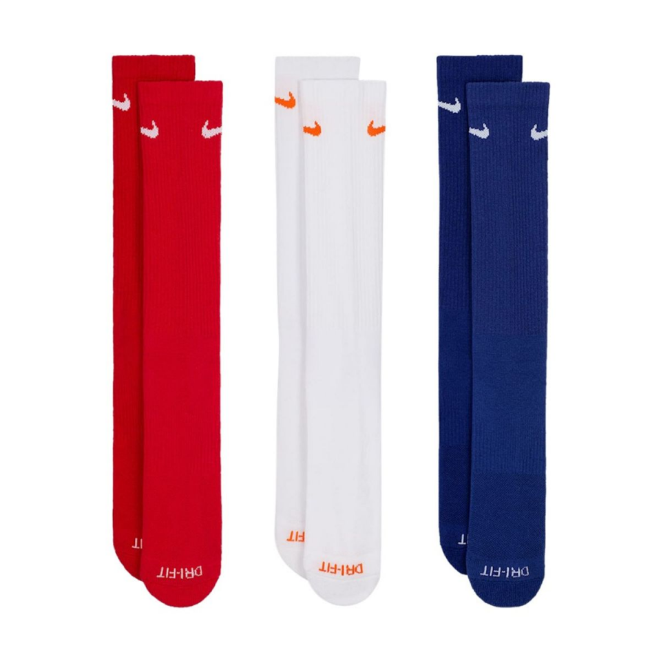 Nike Everyday Plus Cush Crew Unisex Renkli Çorap(3 ÇİFT)
