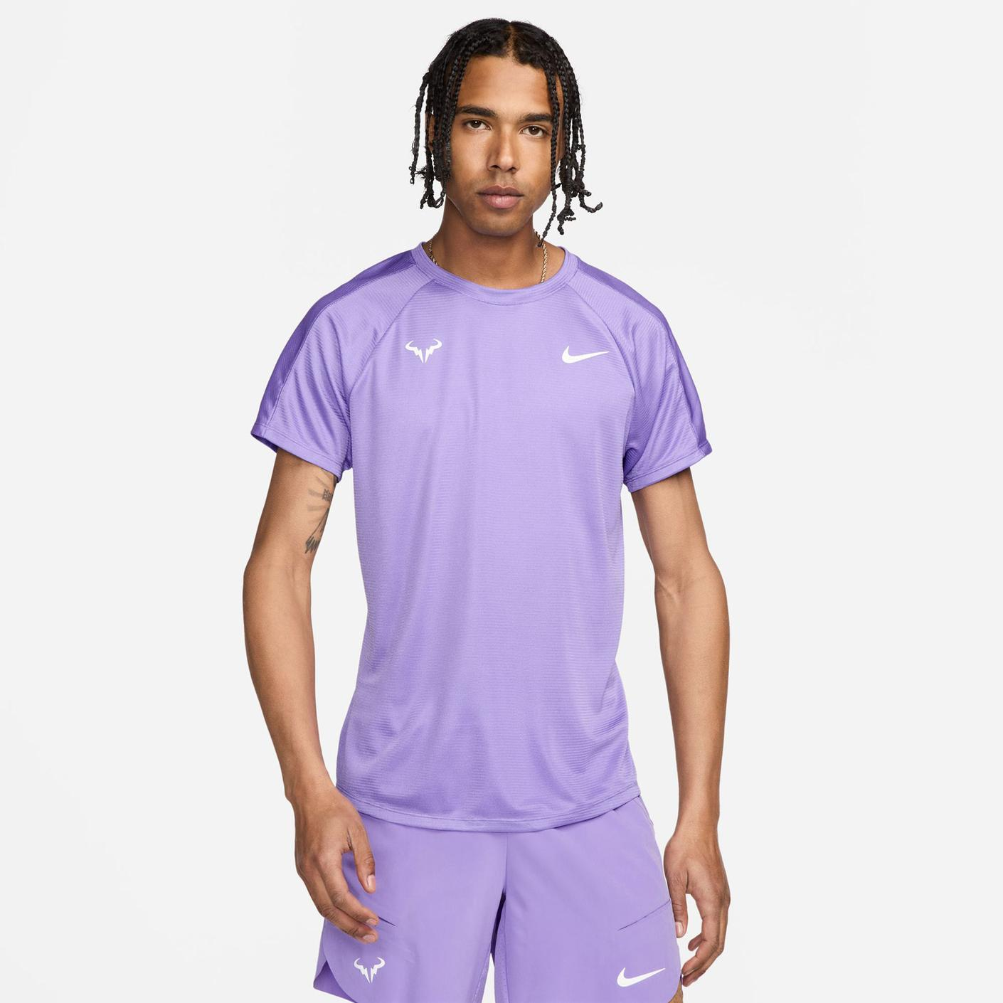 Rafa Challenger Nike Dri-Fit Kısa Kollu Erkek Tenis Üstü