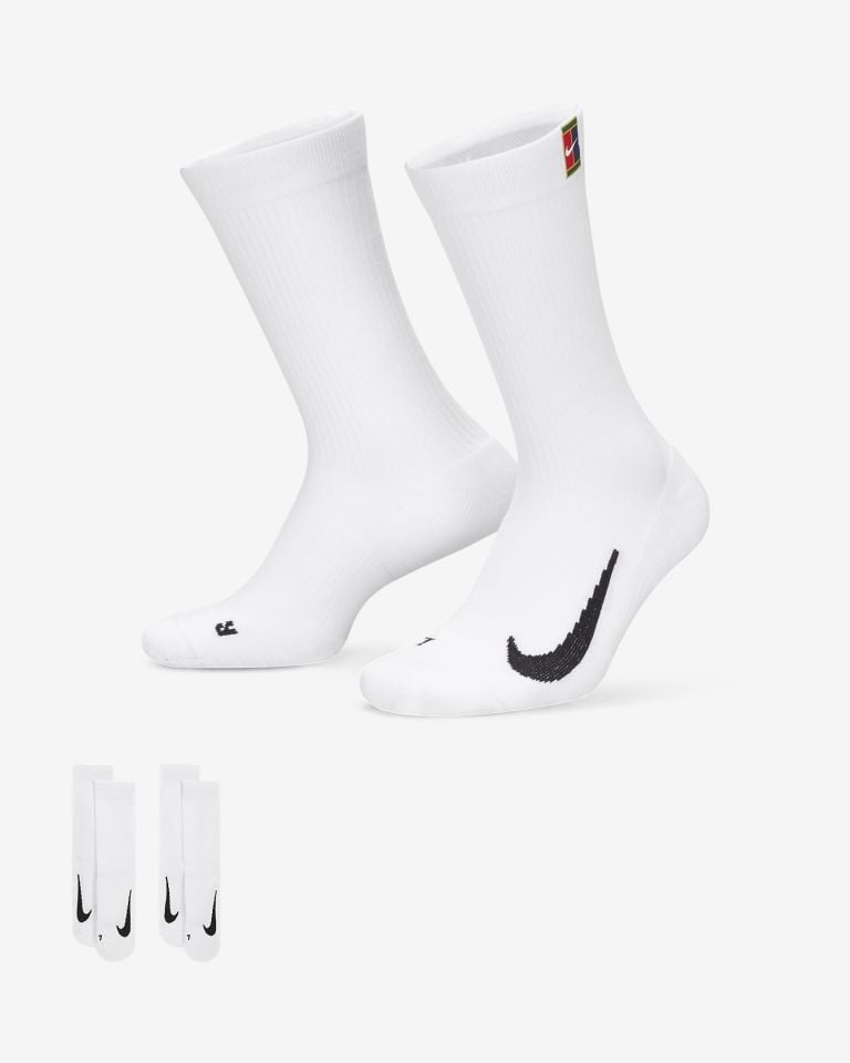 Nikecourt Multiplier Cushioned Crew Tenis Çorapları (2 Çift)
