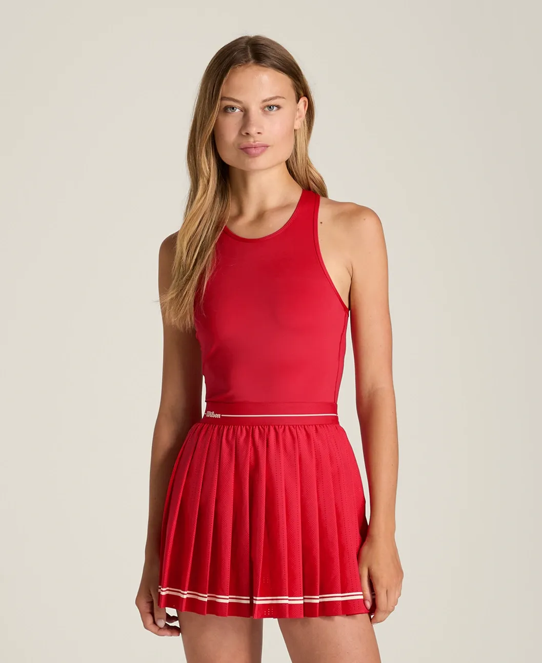 Wilson Laser Cut Pleat Elbise