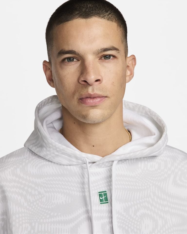 Nikecourt Heritage Dri-Fit Fleece Erkek Kapüşonlu Tenis Üstü