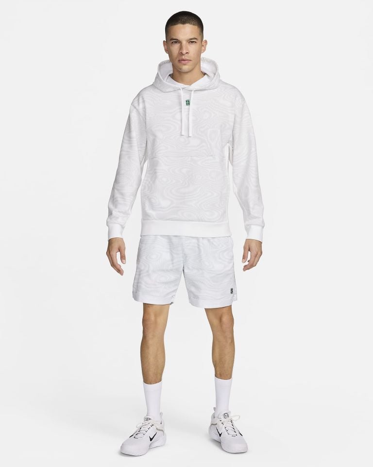 Nikecourt Heritage Dri-Fit Fleece Erkek Kapüşonlu Tenis Üstü
