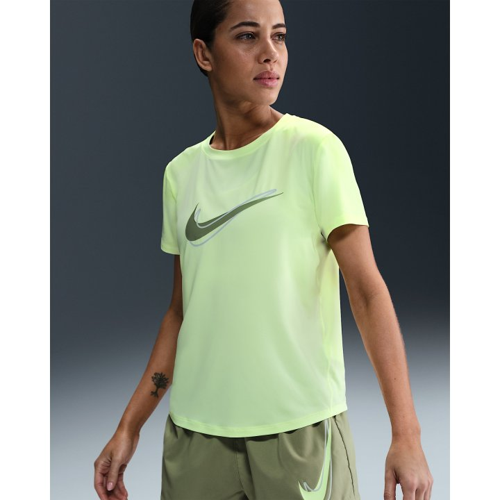 Nike One Swoosh Kadın Sarı Koşu T-Shirt