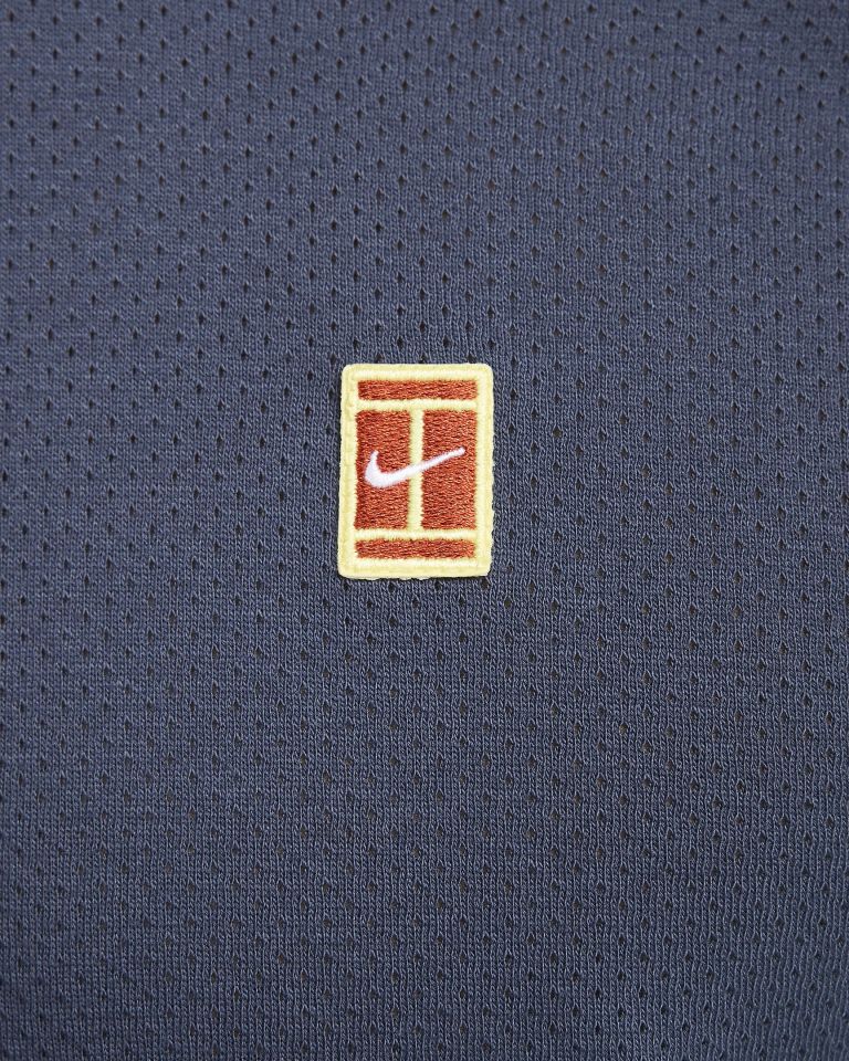 Nikecourt Heritage Kısa Kollu Erkek Tenis Üstü