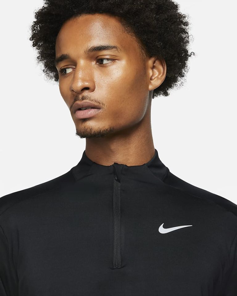 Nike Dri-Fit Çeyrek Fermuarlı Erkek Koşu Üstü