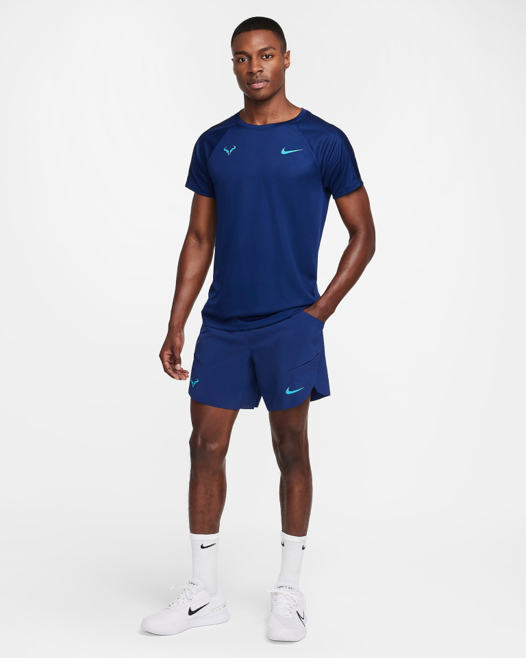 Rafa Challenger Nike Dri-FIT Kısa Kollu Erkek Tenis Üstü