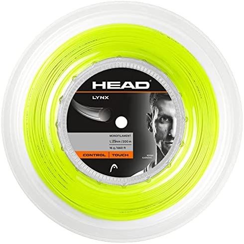 Head Lynx Yellow 200M Reel 1.25