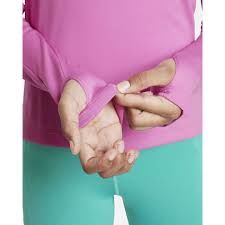 Nike Dri-FIT Dri-FIT Uzun Kollu Yarım Fermuarlı Genç Kız Çocuk Üstü