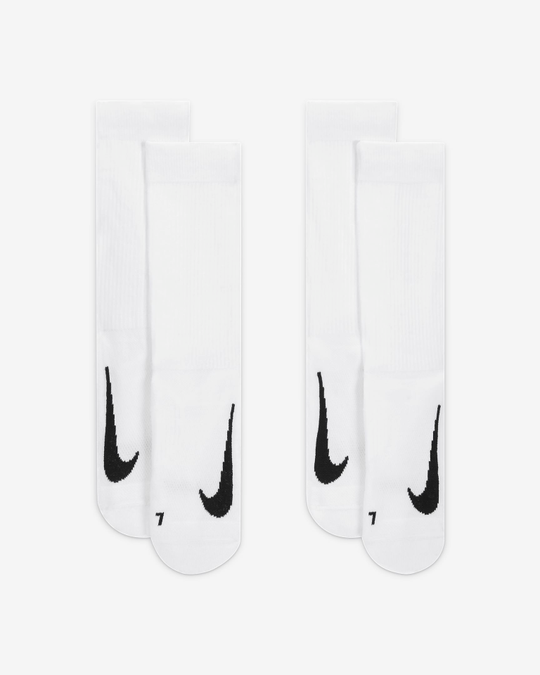 NikeCourt Multiplier Cushioned Crew Tenis Çorapları (2 Çift)