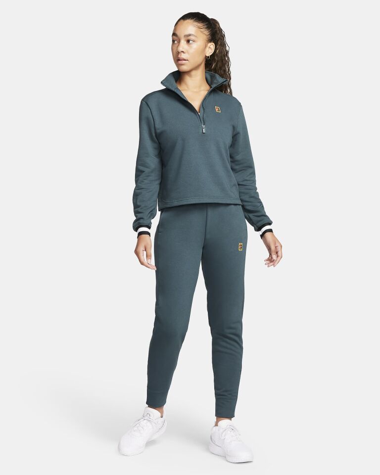 Nikecourt Dri-Fit Heritage Fransız Havlu Kumaşı Kadın Tenis Eşofman Altı