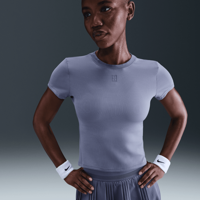 NikeCourt Advantage Dri-FIT Kısa Kollu Kadın Tenis Üstü