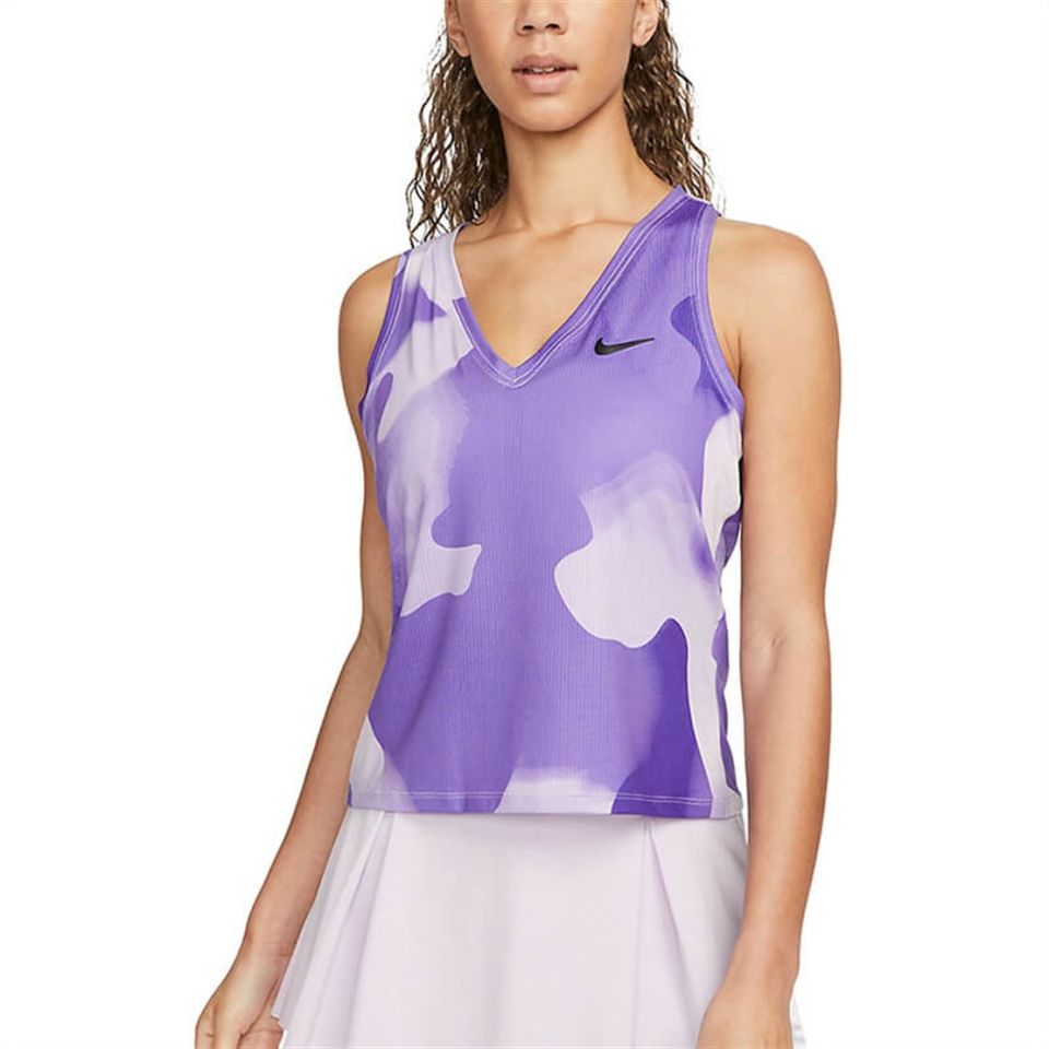 Nike Dri-Fit Victory Baskılı Kadın Tenis Atleti