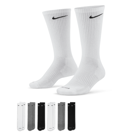 Nike Everyday Plus Cushioned Crew Unisex Çok Renkli Günlük Stil Çorap 6'Lı