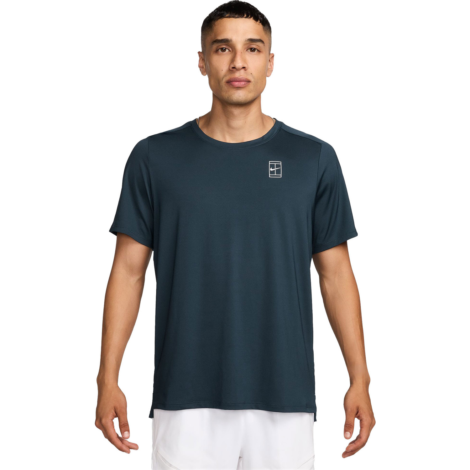 NikeCourt Dri-FIT Advantage Tenis T-Shirt - Lacivert