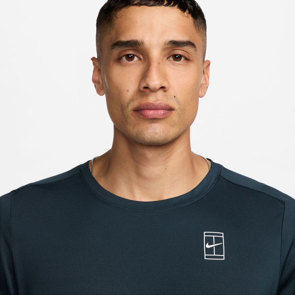 NikeCourt Dri-FIT Advantage Tenis T-Shirt - Lacivert